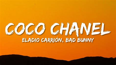 coco chanel eladio letra|Coco Chanel lyrics bad bunny.